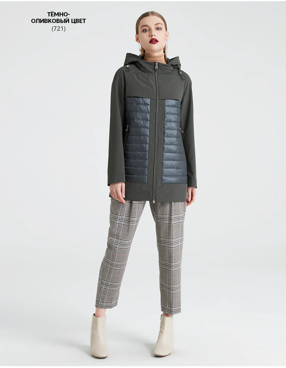 MIEGOFCE New Fashion Collection Spring Autumn Women's Short Jacket With A Hood Windproof Insulated European Style Coat