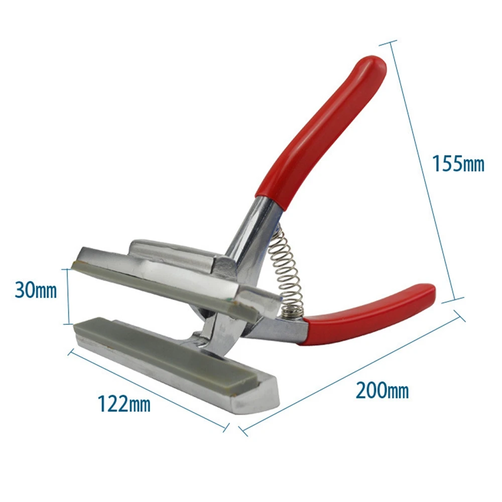 Alicates de lona profesionales de 12cm de ancho, abrazadera de Metal para estirar pintura al &oacute;leo, marco de lona, herramienta de aceite de mango rojo, 1 ud.-1