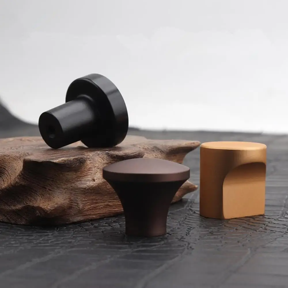 Современная Минималистичная однотонная ручка с одним отверстием дверной ящик