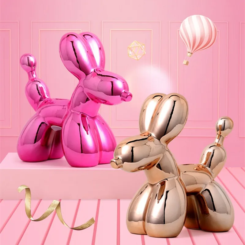 Абстрактный собака статуя современное искусство домашний декор денежный ящик