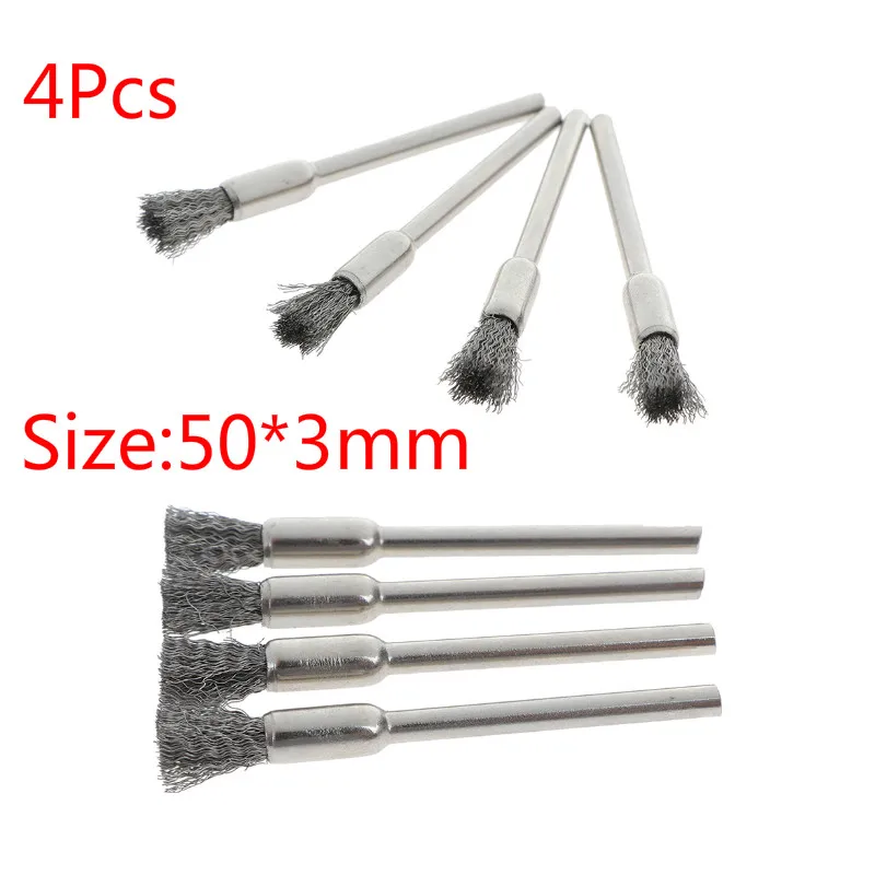 4 шт. 50 мм стальная проволока полировка щеток колесная щетка для инструментов