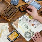 6 цветов Inkpad ремесло на масляной основе DIY чернильные колодки для губчатые штампы Скрапбукинг Декор отпечаток пальца печать штампа Pad