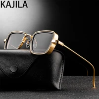 vintage steampunk sunglasses men 2021 retro metal square eyewear trendy brand sun glasses shades for women lunette de soleil