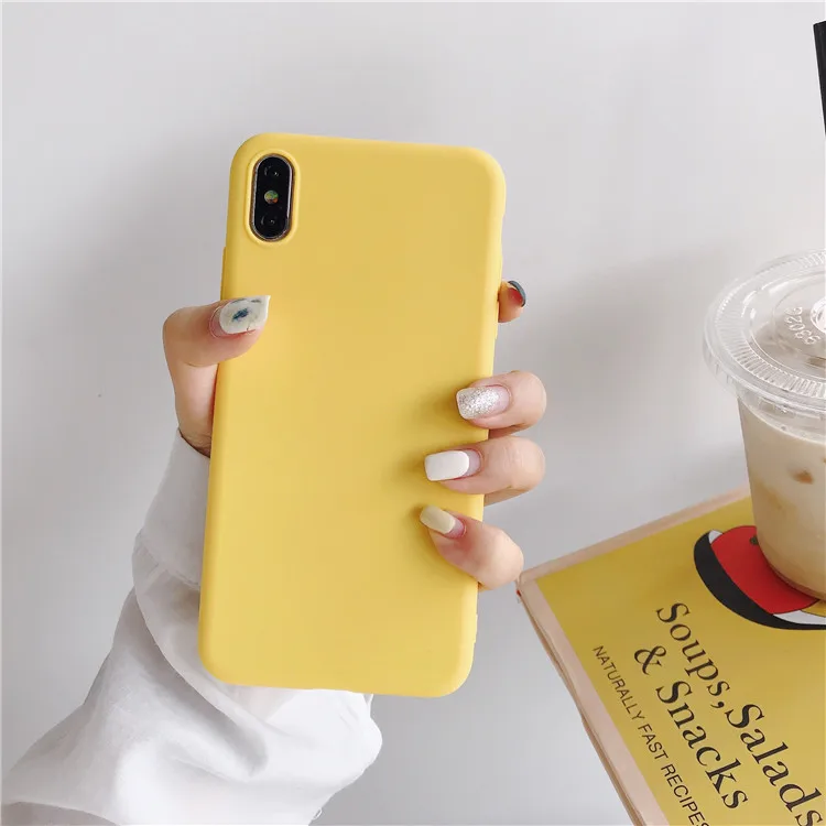Цвет: желтый Милый чехол из ТПУ для Xiaomi Redmi Note 7 8 8A 7A 6 6A 5 5A 4 4X K20 Pro Plus 4A Go цветной тонкий мягкий силиконовый чехол - Цвет: Цвет: желтый