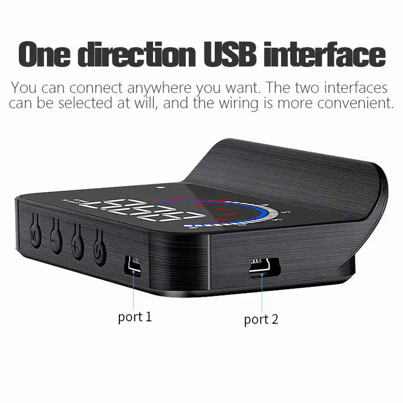 Автомобильный монитор ALLOMN M13 автомобильный HUD дисплей OBD2 II EUOBD предупреждающая