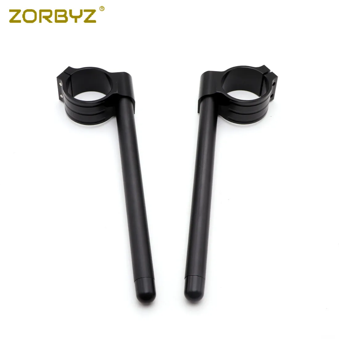ZORBYZ 58 мм ЧПУ черный зажим-клипса Ons Руль Бар Вилка трубка для Benelli Leoncino 500 |