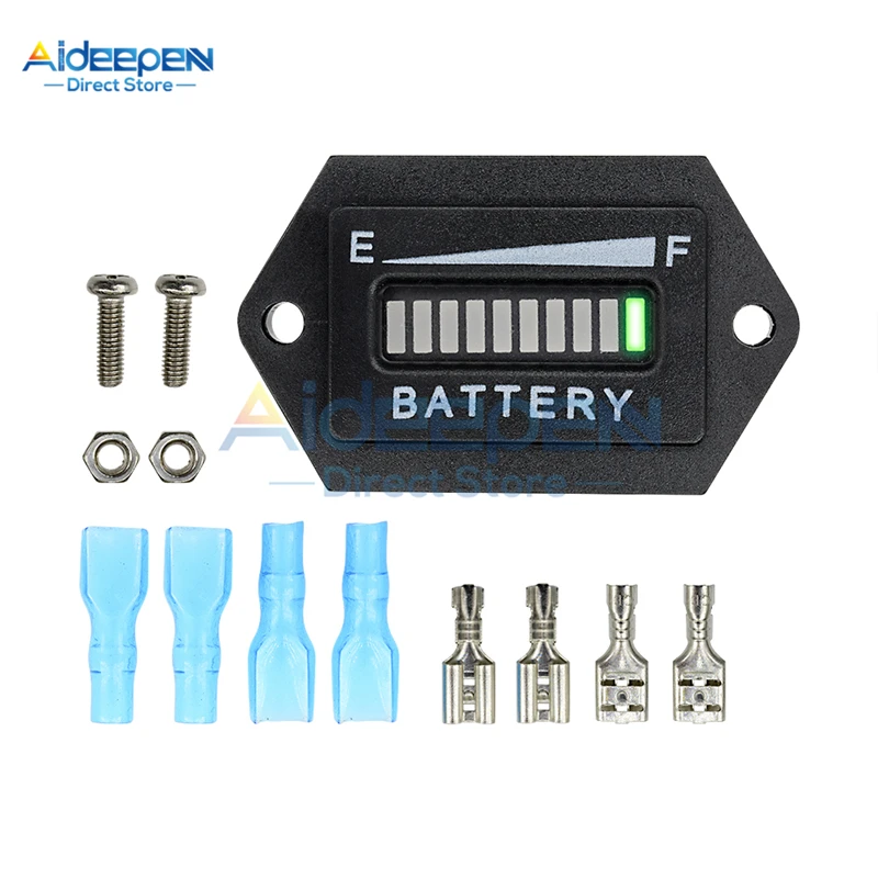 

DC 12V 24V LED Motorcycle Car Lead Acid Storage Battery Charging Capacity Indicator Digital Battery Power Tester