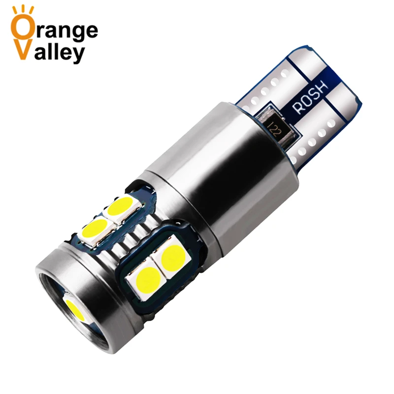 

100 шт., T10 W5W, супер яркие 9 SMD 3030 светодиодный лампы для салона автомобиля, для чтения, Купольные габаритные лампы 168, светодиодный ные лампы для...