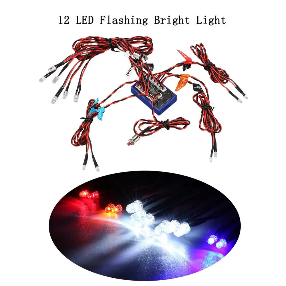 12 ультра светодиодный мигает яркий светильник стробоскопы комплект Системы для