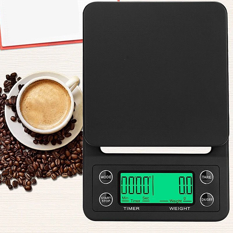 

3kg / 0.1g 5kg / 0.1gDrip Coffee Scale Home Digital Kitchen Scale With Timer High Precision LCD Portable Electronic Scale
