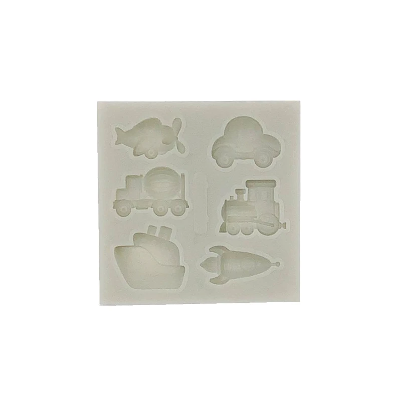 Инструмент для торта 1 шт. автомобильный самолет транспорт силиконовая форма