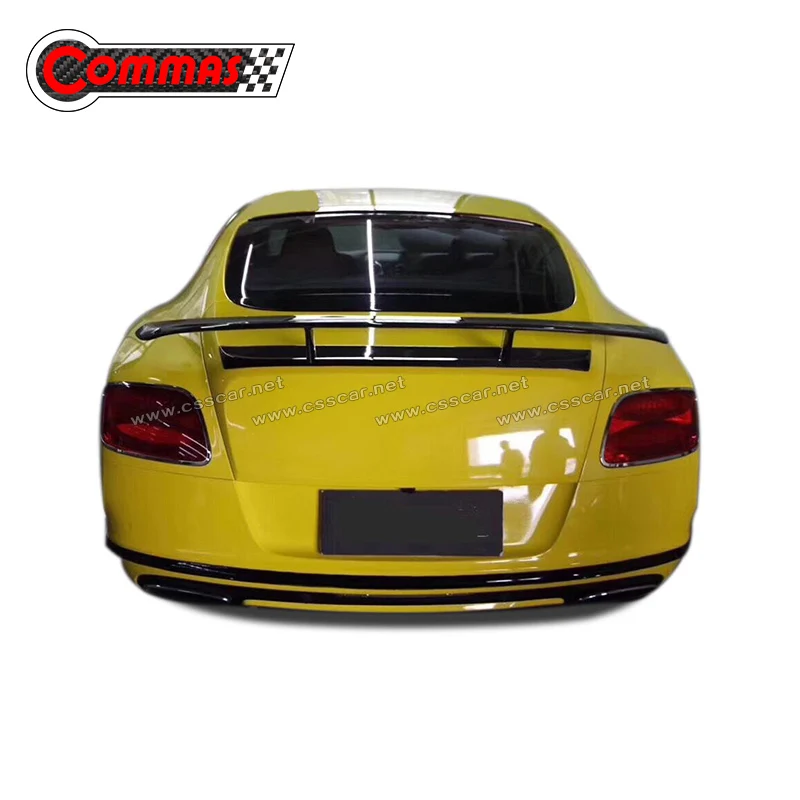 Задний спойлер из настоящего углеродного волокна для Bentley GT 2012 2013 V8 модификация