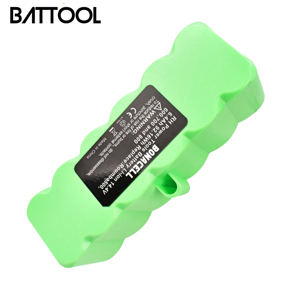 Литий ионный аккумулятор BATTOOL 6 4 Ач 14 В для iRobot Roomba 500 600 700 800 Series 510 531 550 560 580 620 630 650 760