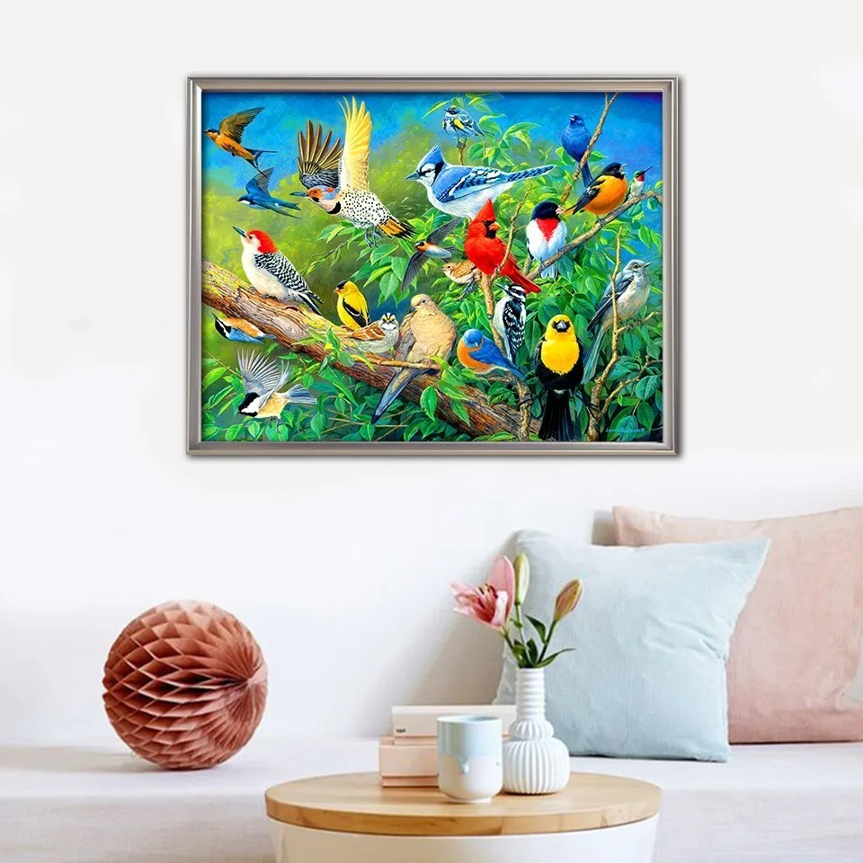 EverShine DIY Animals Paint With Diamonds Full Square Diamond Embroidery Bird Picture Of Rhinestones Mosaic Handmade Wall Decor | Дом и сад