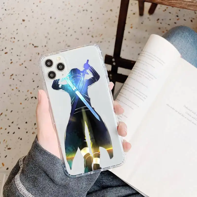 

Sword Art Online Phone Case Transparent for iPhone 11 12 mini pro XS MAX 8 7 6 6S Plus X 5S SE 2020 XR