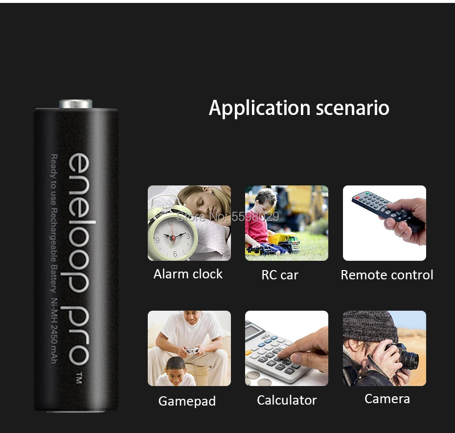12 шт. оригинальный panasonic Eneloop Pro AAA батарея 950 мАч 1 2 в никель металлогидридный