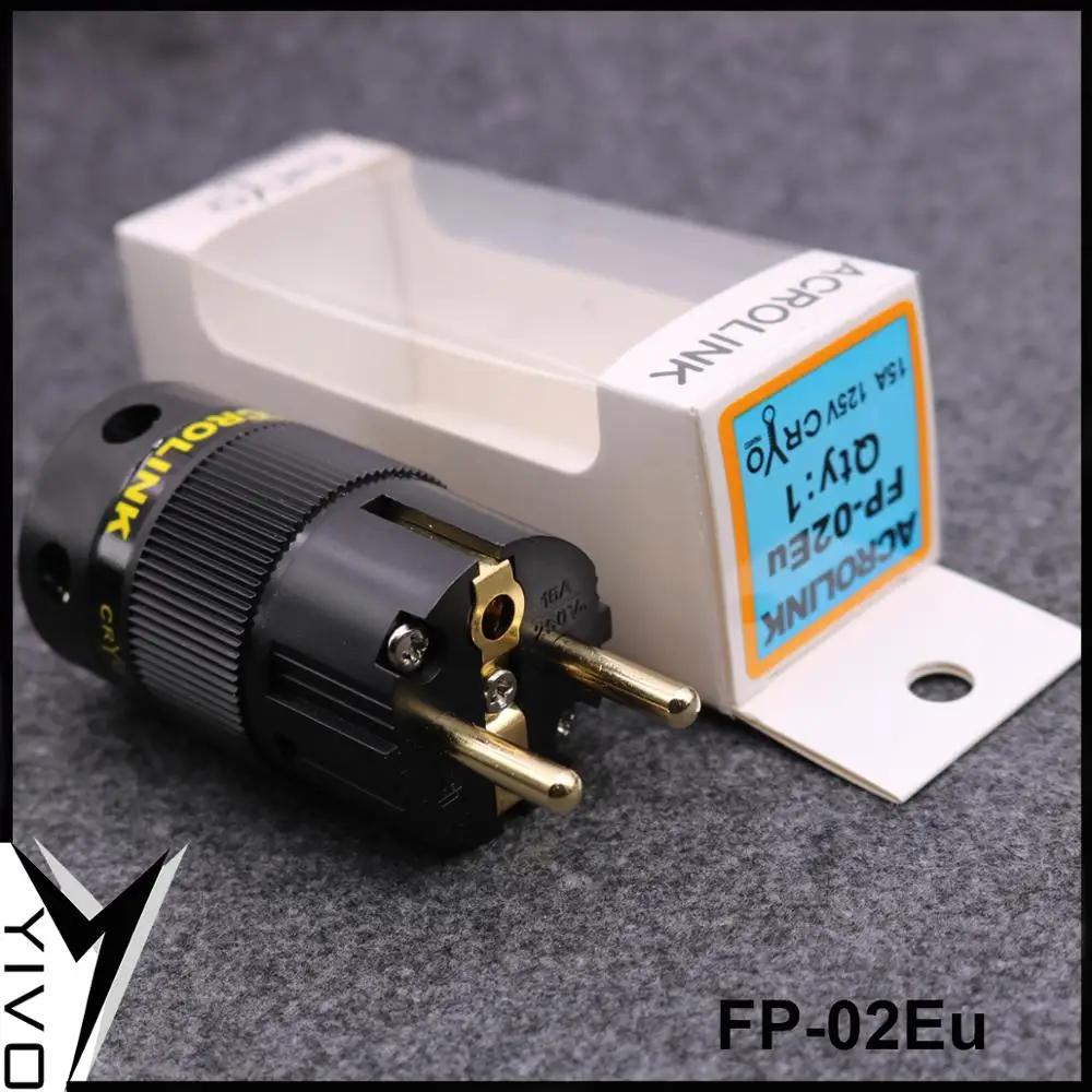 Йиво Hi Fi позолоченные Schuko EU Мощность штекерные соединители + Прю медь IEC разъем