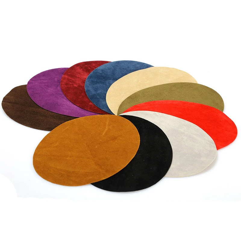 

2pcs New Suede Fabric Patch iron on Patches Repair badges for man Bag Clothing Accessories Appliqued fashion Elbow Knee patches