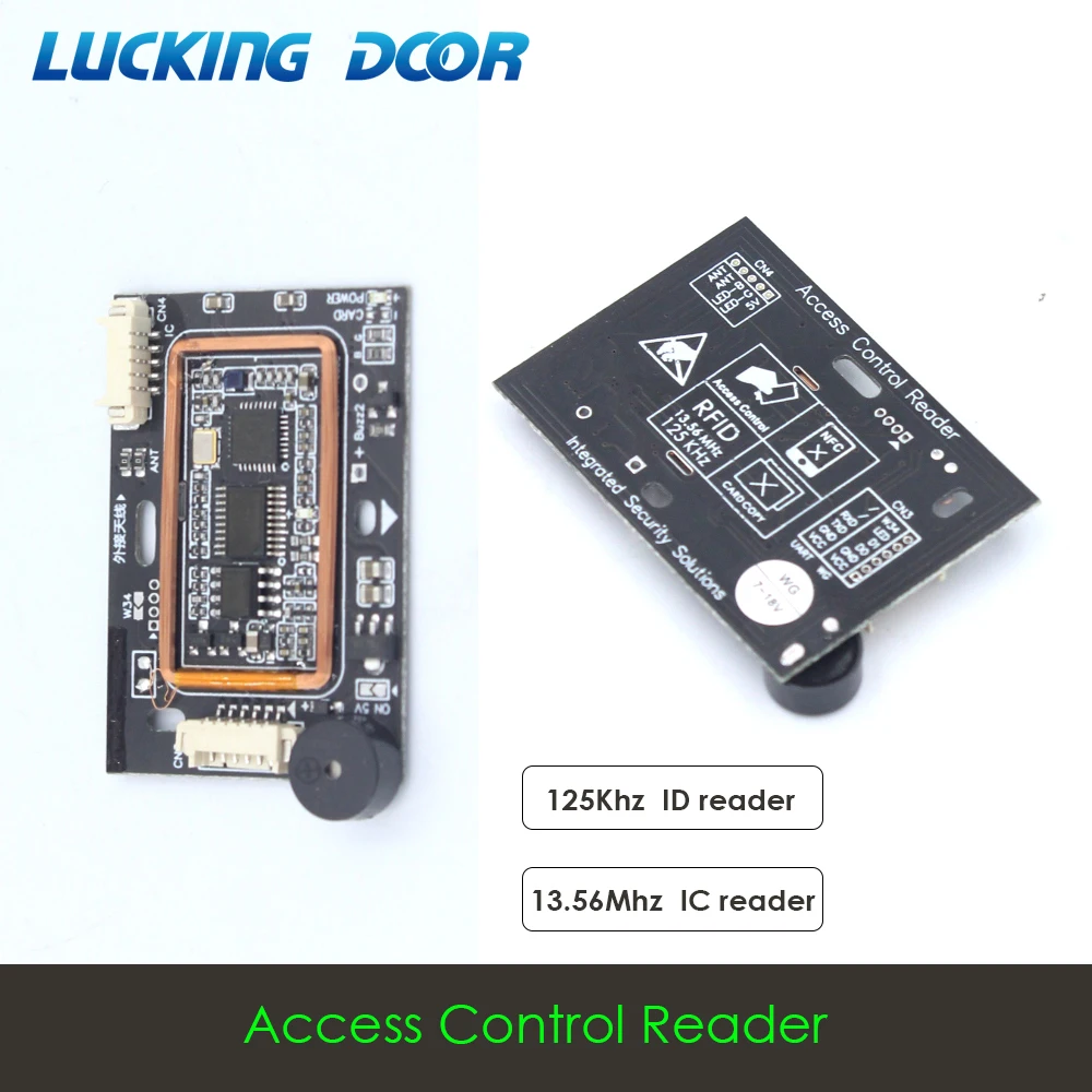 

125Khz 13.56MHZ Dual frequency Access control inductive RFID card reader card reader module Wiegand 26 34 reader