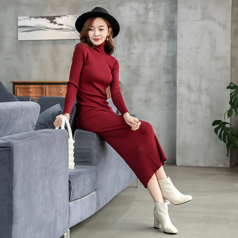 RICORIT Благородный вечерние платье для женщин с высоким плотно облегающим шею