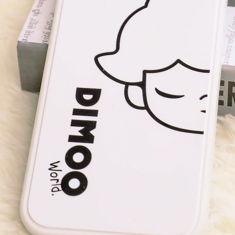 pop mart dimoo iphone case mobile phone case shell white black for iphone 12 mini iphone 12 iphone 12 pro and iphone 12 max free global shipping