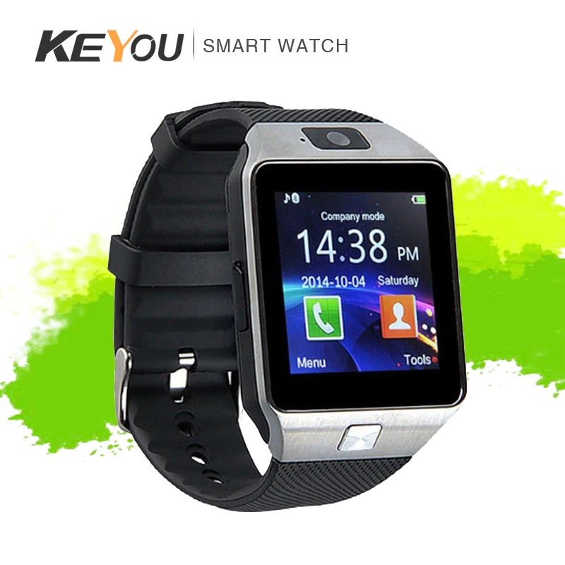 Умные часы с Bluetooth мужские умные камерой Facebook Whatsapp Twitter SMS поддержка SIM TF карты для