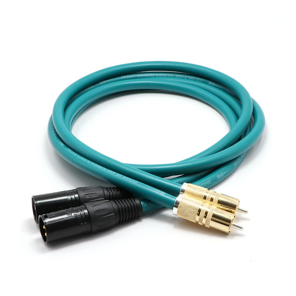 Пара hi fi Yter RCA на XLR сбалансированный штекер аудиокабель перекрестный аудио