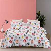 cartoon flowers modern pastoral hawaii comforter bedding set adult fashion king queen twin size bed linen duvet cover sets gift