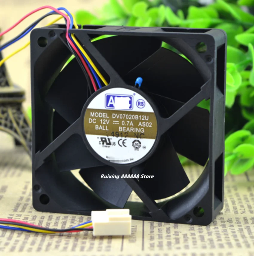 

7020 DV07020B12U 12V 0.7A 7CM двойной шариковый вентилятор с регулировкой громкости воздуха