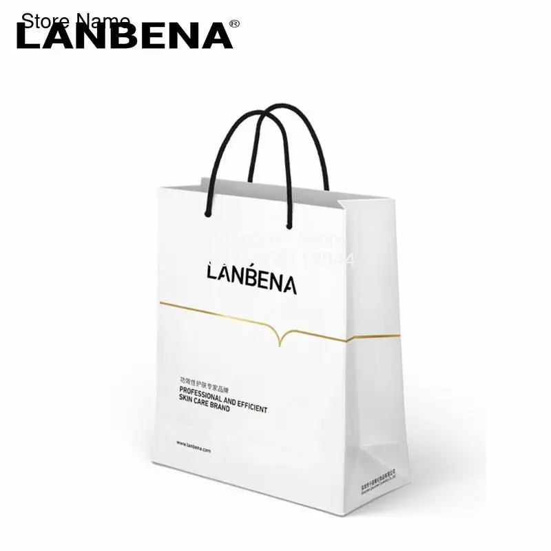 

LANBENA Brand Handbag High-end Fancy Paper Bags For Gifts High Quality Pofessional Effective Skin Care Brand