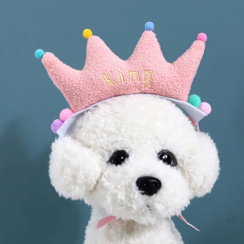 

Cute Birthday Crown Hairband Hat for Dog Doggy Cat Kitty Pig Festival Birthday holiday Party Photo Props Decor Accessories