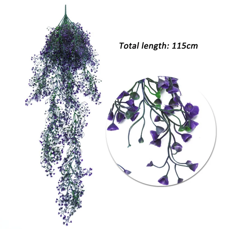 Пластиковый искусственный цветок из ротанга искусственное растение настенная