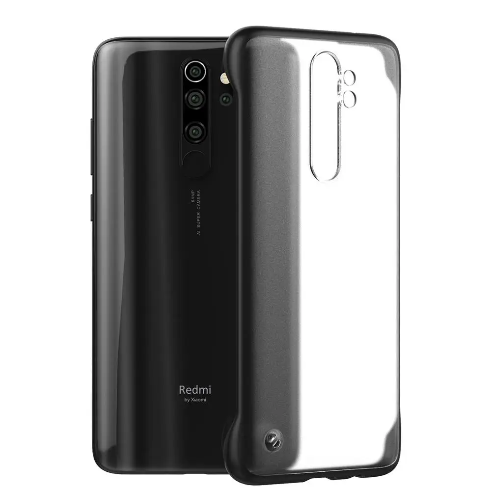Прозрачная матовая задняя панель и рамка из ТПУ для Rdmi Note 8 Pro чехол с защитой от