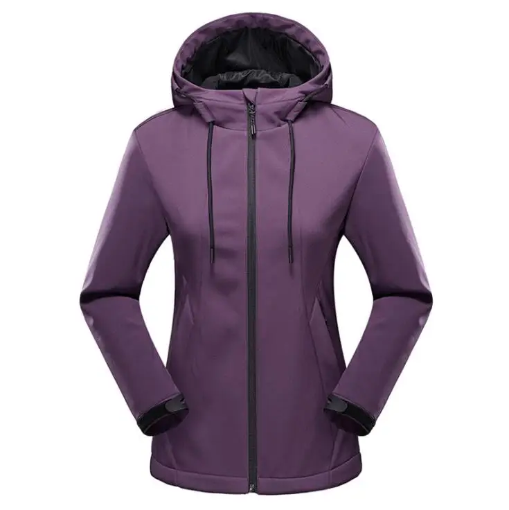2021 Новый осень зима пеший Туризм мягкой оболочки куртка для женщин флис толстый