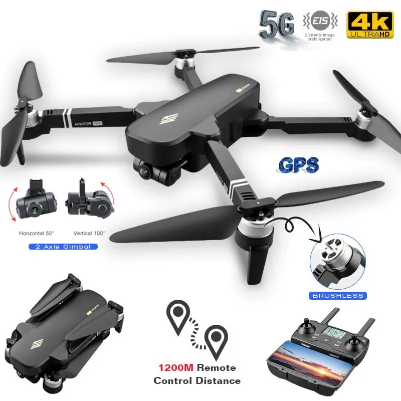 Складной Квадрокоптер с камерой 8811 Pro 6K HD | Электроника