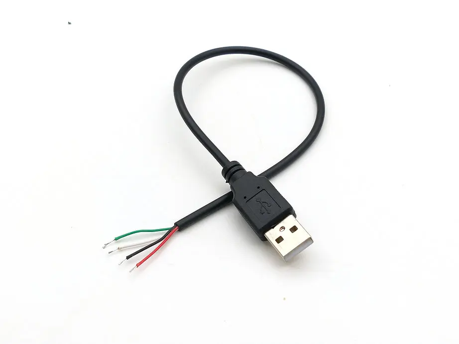 

USB 2.0 Type Male TO 4 Pin 4 wire data and charge cable cord for DIY New