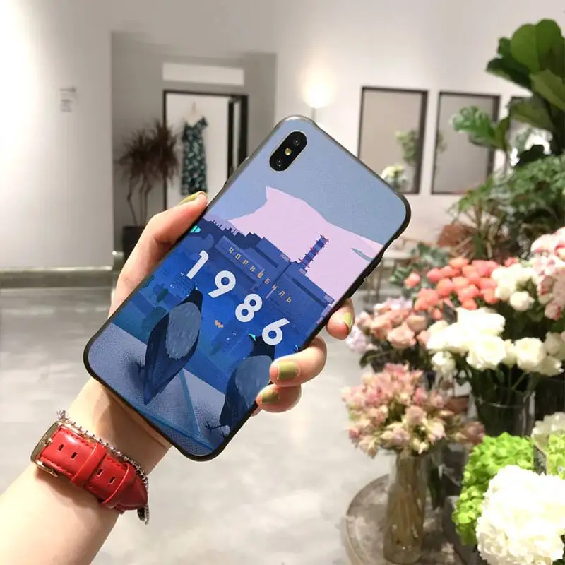 

NBDRUICAI Chernobyl Disaster 1986 Black TPU Soft Phone Case Cover for iPhone 11 pro XS MAX 8 7 6 6S Plus X 5S SE XR case