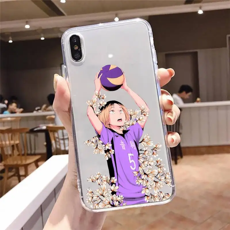 

Kenma Kozume of Haikyuu anime Phone Cases Transparent soft For iphone 5 5s 5c se 6 6s 7 8 11 12 plus mini x xs xr pro max