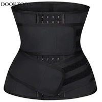 womens waist trainer weight loss corset trimmer belt latex waist cincher body shaper slimming sports girdle 2 adjustable belts
