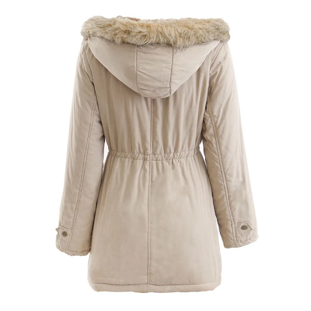 ZQLZ Winter Jacket Women 2022 Long Parkas  Warm Slim Hooded Outerwear Female Casual Thick Warm Coat Oversized Chaqueta Mujer