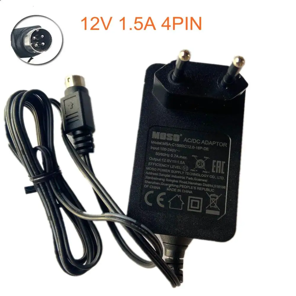12V 1.5A 4 PIN Мощность адаптер для камеры Hikvision с разрешением видео Регистраторы кВт KL