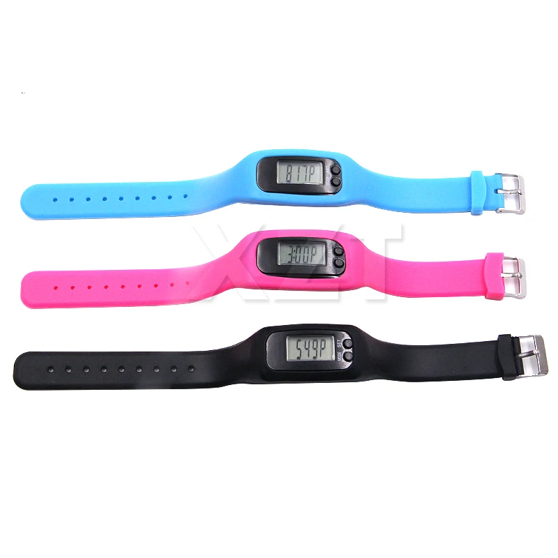 Digital LCD Pedometer Watch Smart Wristband Run Steps Walking Distance Calorie Counter Silicone Wrist time Bracelet Sport | Электроника