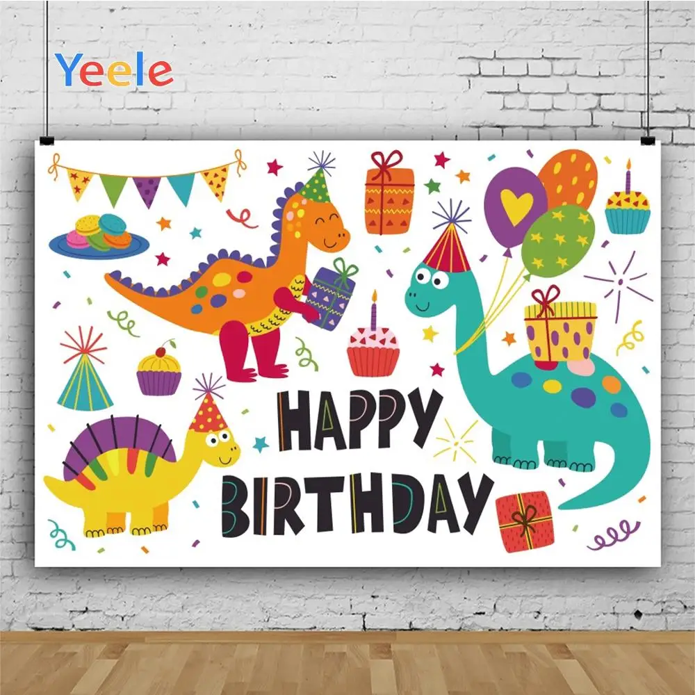 Декор для дня рождения Yeele фотосессия милые динозавры фотофоны
