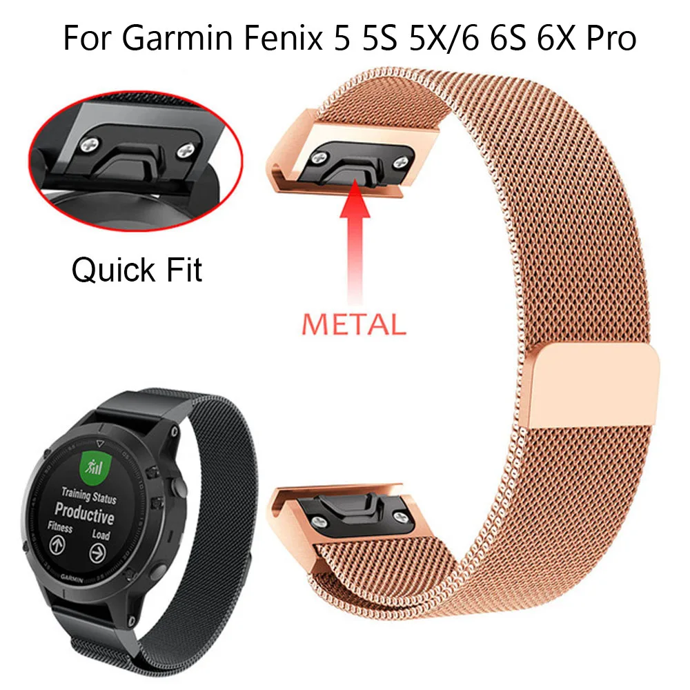 Ремешок для часов Garmin Fenix 5X ремешок 26 22 20 мм 5 3 3HR 6 6S 6X Pro быстросъемный из