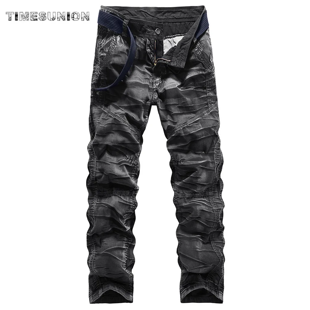 TIMES UNION Brand American Tactical Camouflage Military Casual Combat Cargo Pants Retro Casual Men's Trousers Spring Autumn