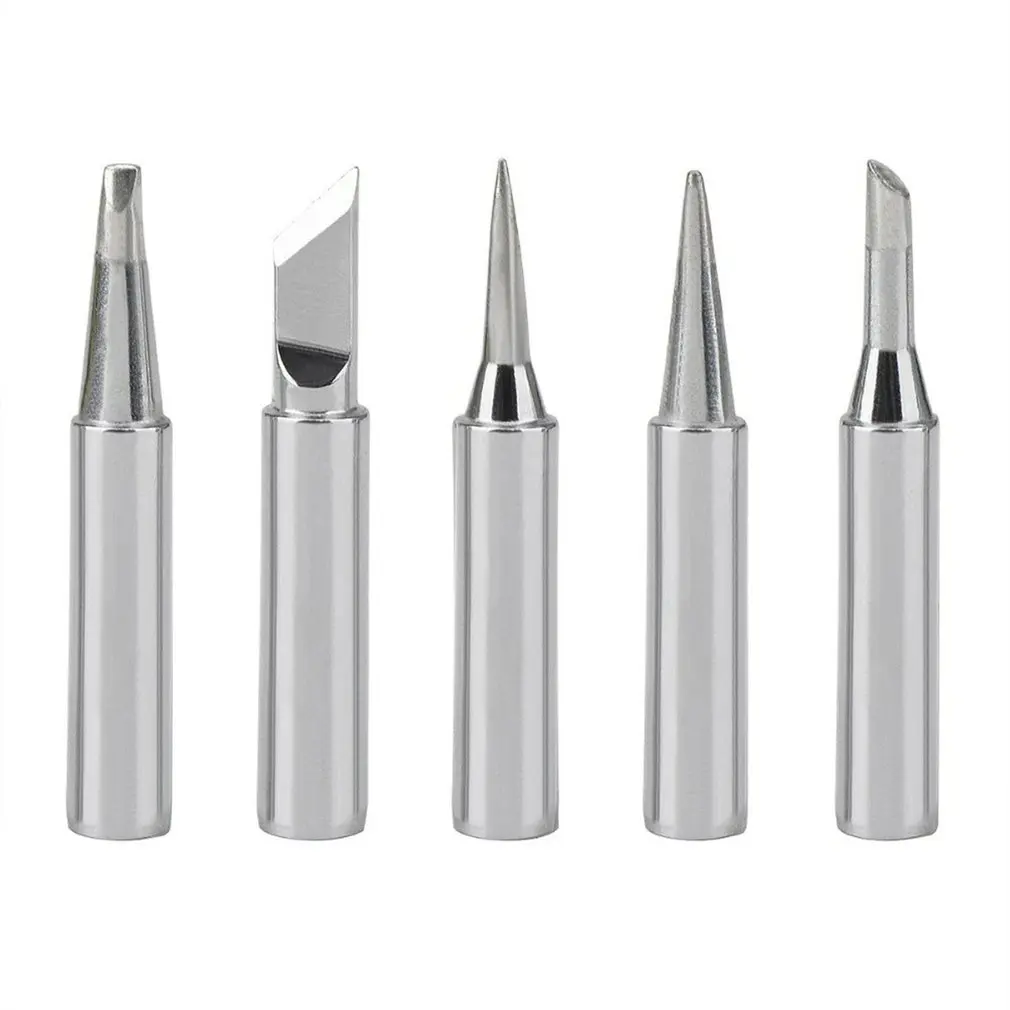 

5Pcs Soldering Iron Tips Internal Heated 936 Soldering Head Universal Welding Solder Rework Tools Accessories