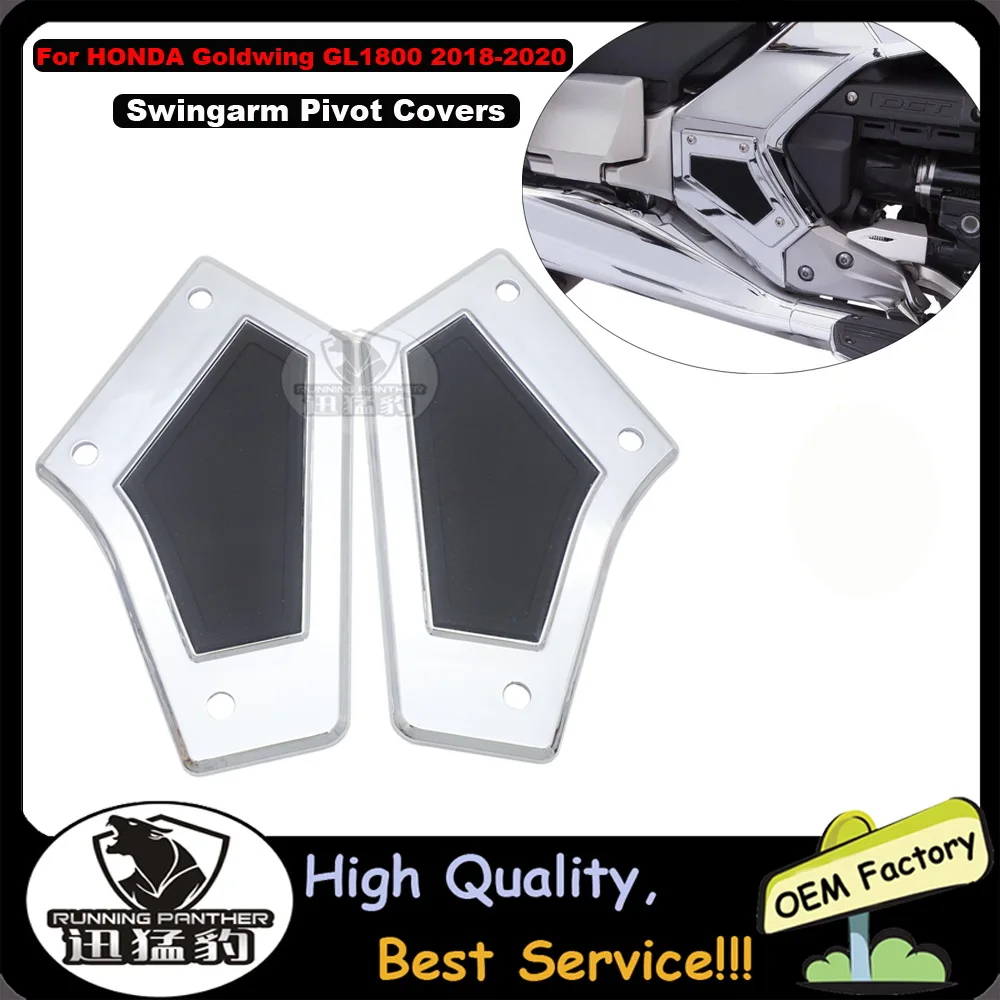

Chrome Motorcycle Accessories Swingarm Pivot Covers Case Decorative Trim Cover for HONDA Goldwing GL1800 2018 2019 2020