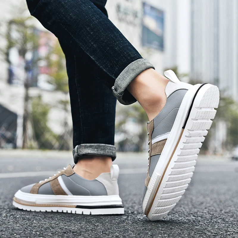 Туфли мужские из натуральной кожи дышащие удобные повседневные оксфорды на