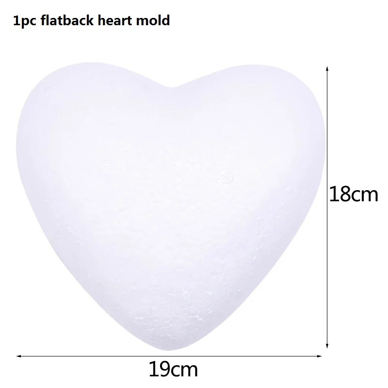 1pc 18cm heart 2 см 144 шт Искусственные из ПЭ пена роза цветок DIY Мишка розы для Свадебные украшения ручной работы подарок букет роз цветы венок - Цвет: 1pc 18cm heart