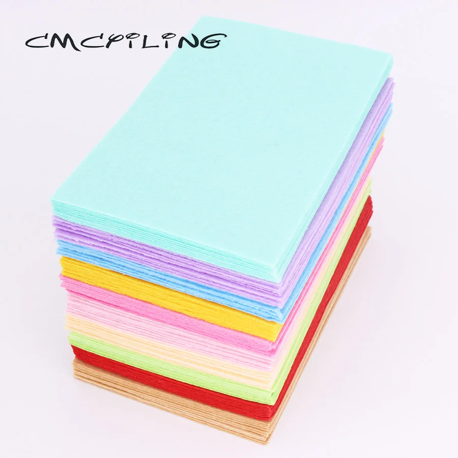 CMCYILING 40 шт./партия 10*15 см фетровая ткань 1 мм Толщина полиэфирная ткань для DIY альбом для вырезок для рукоделия войлочные листы